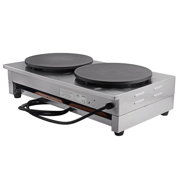 Crepe Maker 400mm - Twin Crepe Tray