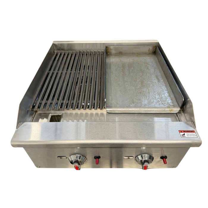 Gas Countertop Charbroiler - Dual Control