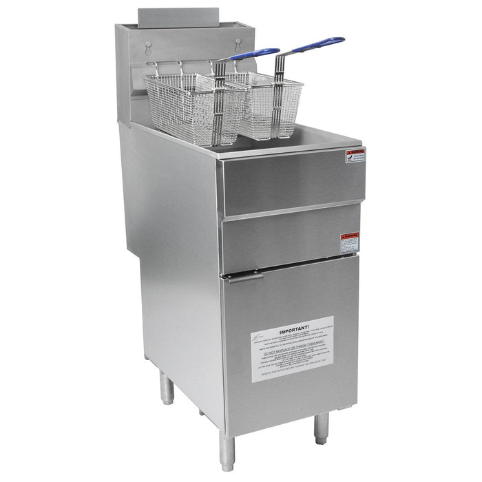 GF90 18L Single Tank Gas Fryer with Twin Baskets