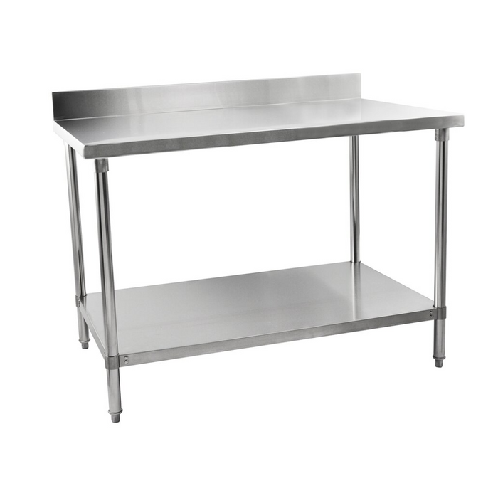 Stainless Steel Table With Backsplash 1500mm