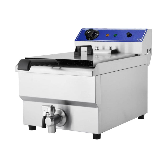 Countertop Electric Fryer - 16 Litre Single Tank with Tap