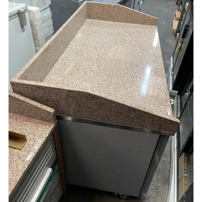 2 Door Refrigerated Pizza Counter with Granite Worktop - 380L (PZ2600)