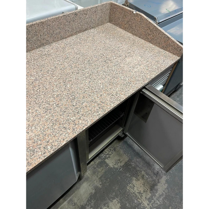 2 Door Refrigerated Pizza Counter with Granite Worktop - 380L (PZ2600)