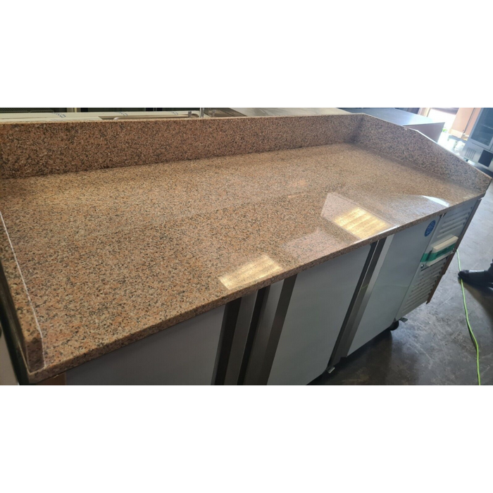 3 Door Refrigerated Pizza Counter with Granite Worktop - 485L (PZ3600)