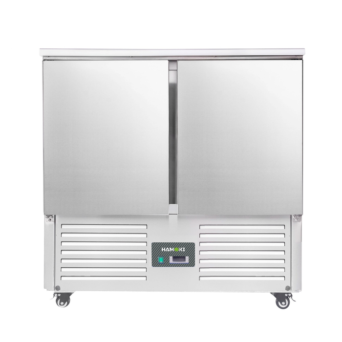 2 Door Refrigerated Salad Counter with Stainless Steel Top - 215L (S901)