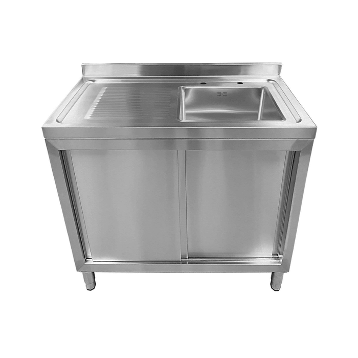 Single Bowl Sink Cupboard - 1000mm- Left Hand Drainer