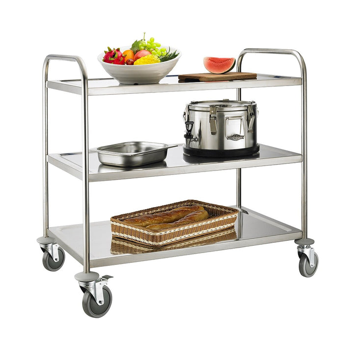 301004 - Service Trolley 3 Tier With Round Tube