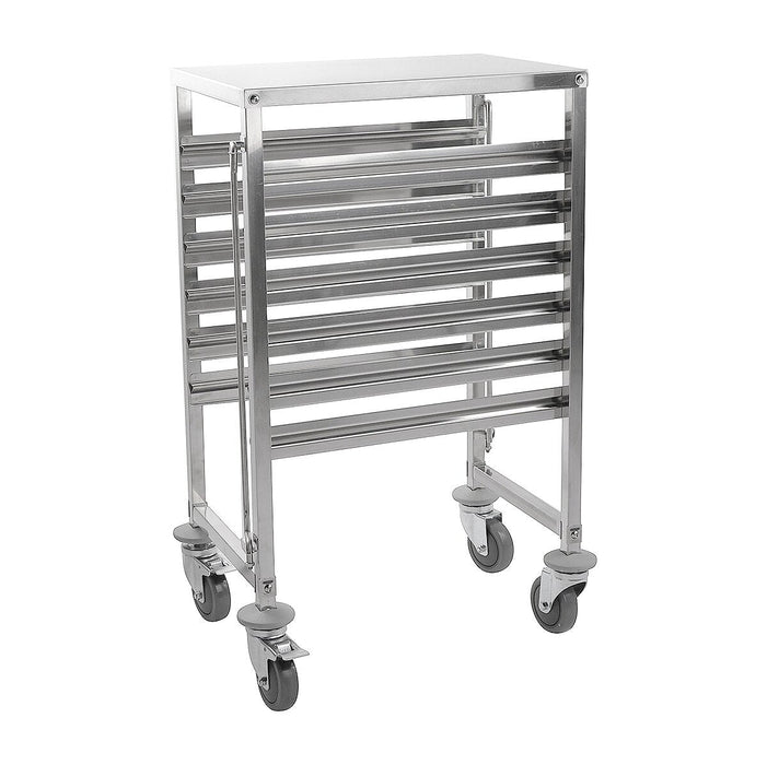 301010 - Racking Trolley 6 Shelves with Work Table Top for GN Pan 1/1