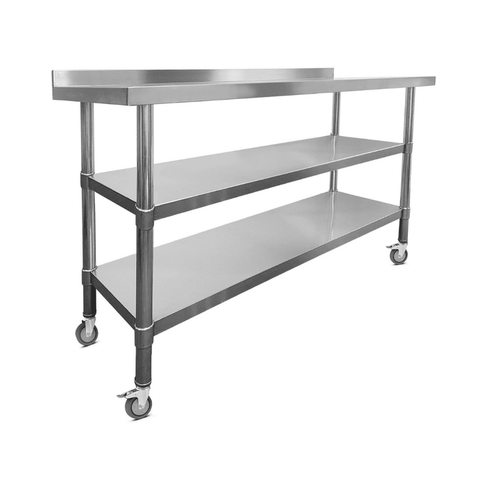Stainless Steel Wall Prep Table - 1500x700x900mm (WxDxH)
