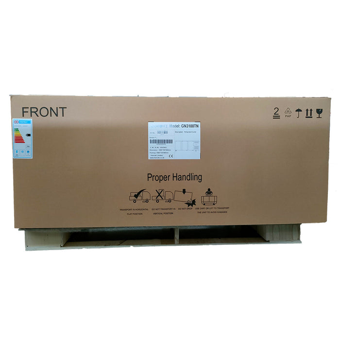 3 Door Refrigerated Counter - 418L (GN3100TN)