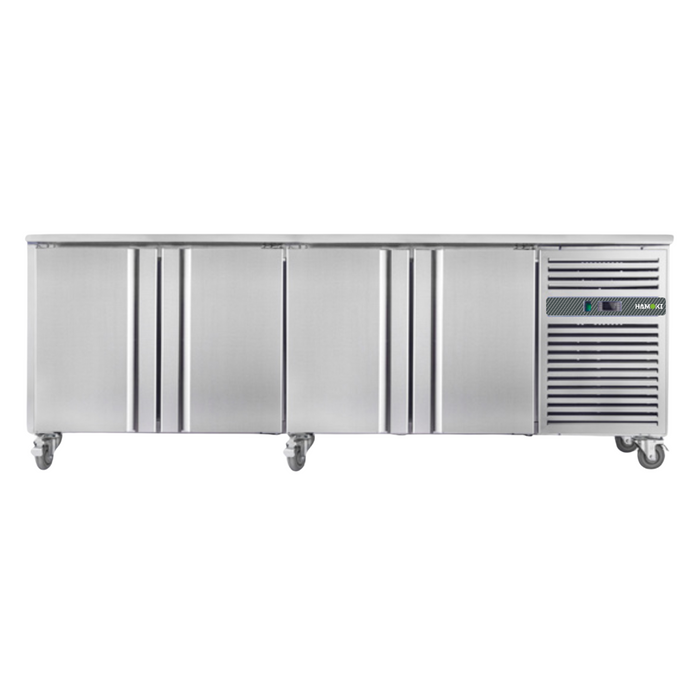 4 Door Refrigerated Counter with Backsplash - 467 L (SNACK4200TN)