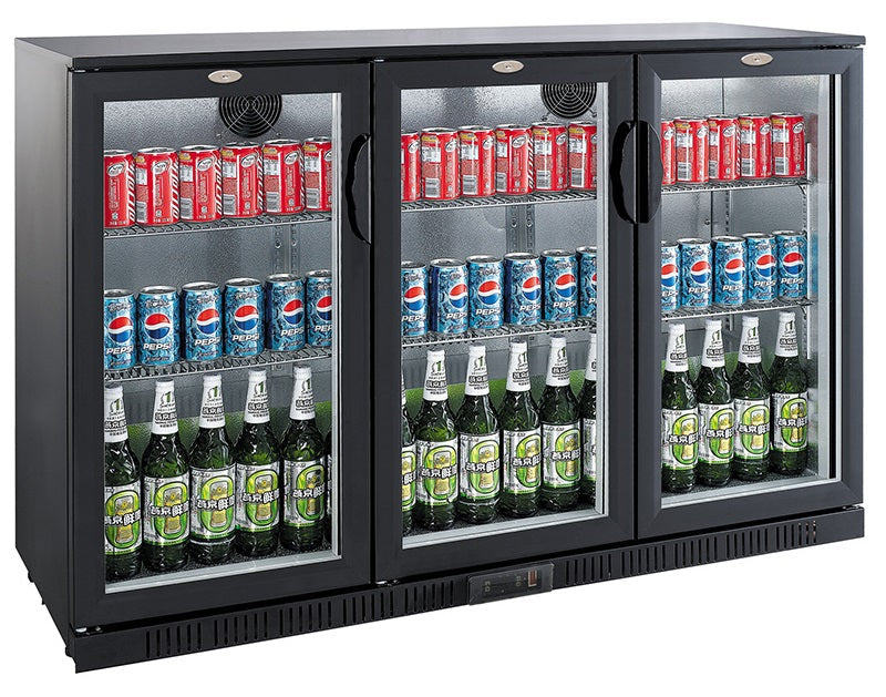 Combisteel Backbar Cooler Black 3 Doors