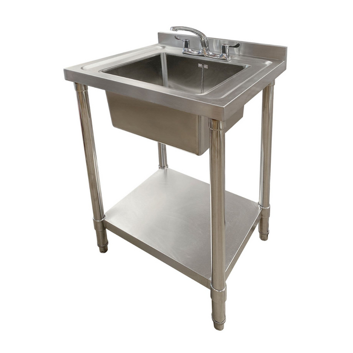 Single Bowl Commercial Sink - 600x600x900mm
