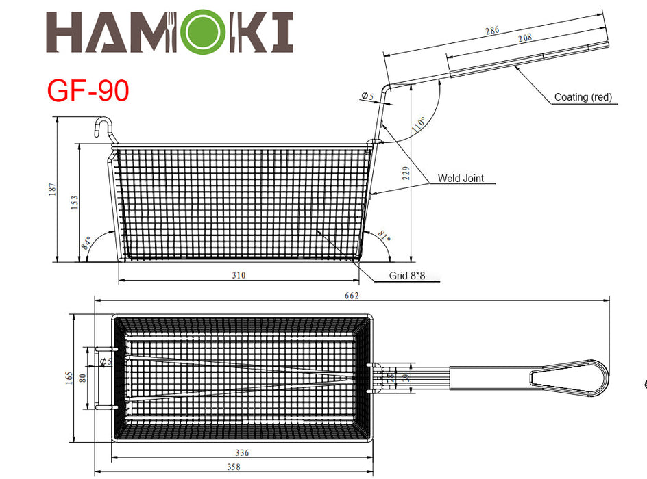 GF90 18L Single Tank Gas Fryer with Twin Baskets