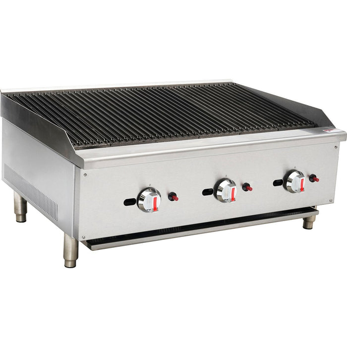 Gas Countertop Charbroiler - Triple Control