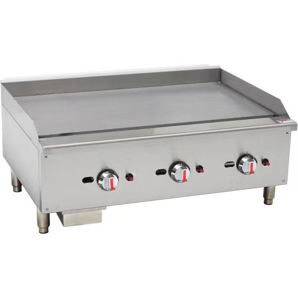 Gas Countertop Griddle - Triple Control